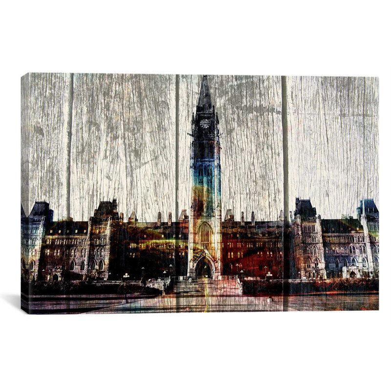 « canada ottawa immeubles », #2 reproduction de photo sur toile, H 26 po x l 40 po x P 0,75 po