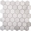 Sparta 1.9 in. x 1.9 in. Honeycomb Polished Marble Tile