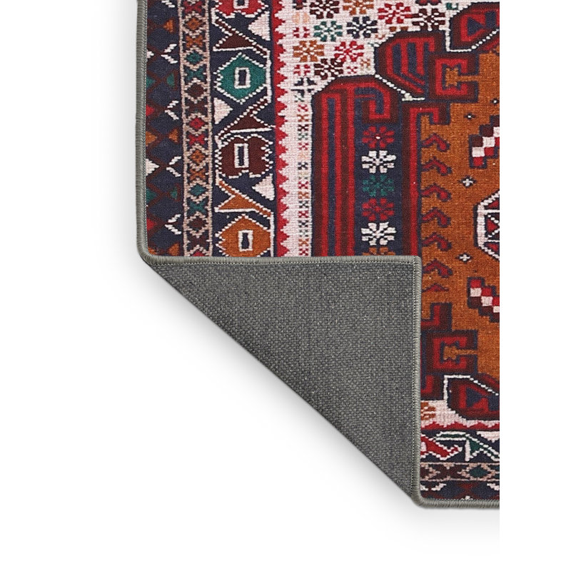 Tapis rouge à motif sud-ouest, Rectangle 7 pi x 9 pi