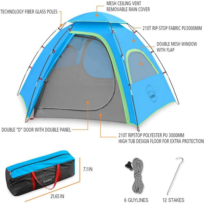 Tente imperméable pour 4 personnes