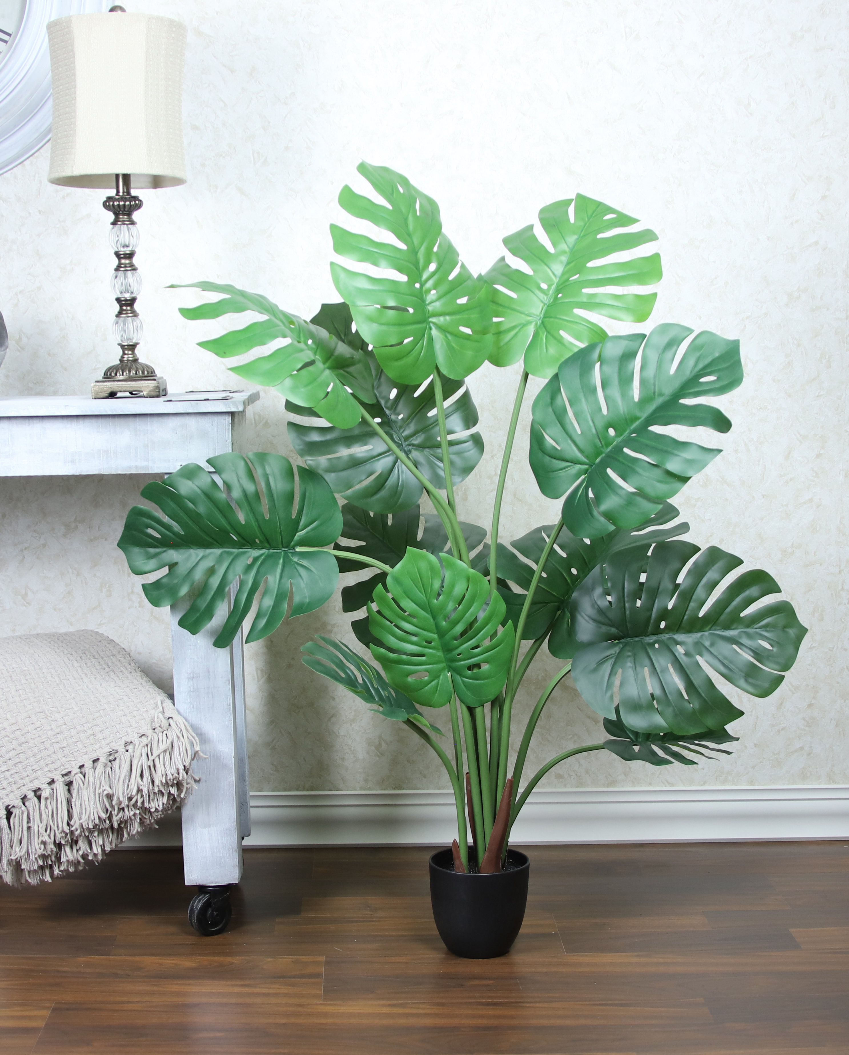 Primrue 50'' Faux Monstera Tree in Planter | Wayfair