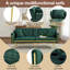 2 Seater Velvet Loveseat-1659298789