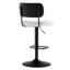 Tabourets de bar pivotants à hauteur ajustable 360 ° avec dossier rembourré-1635238268