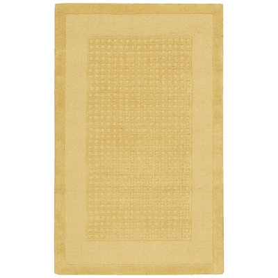 Tapis jaune en laine Payette