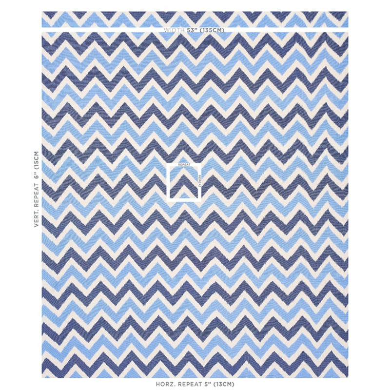 Tissu Vedado Ikat, Indigo