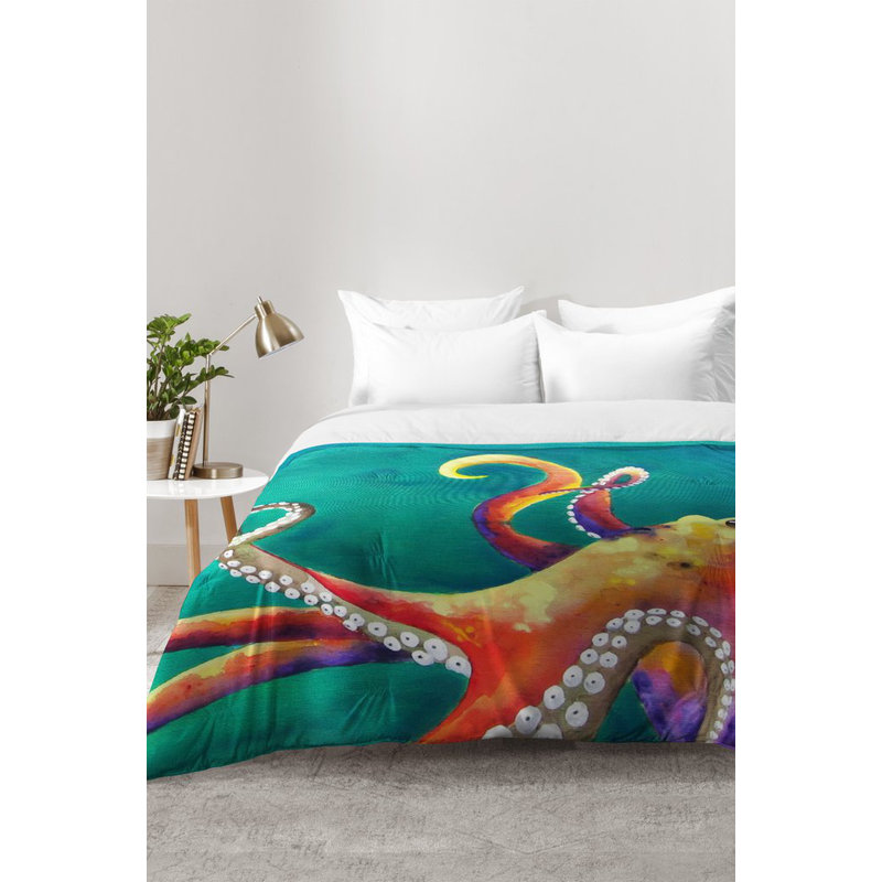 Ensemble d'édredon pieuvre, Édredon double / grand + 2 taies décoratives sta