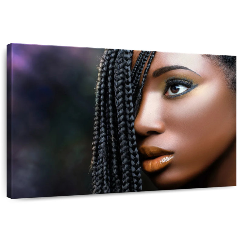 Sh Shoresworth, femme noire, beauté, H 20 po x l 30 po