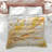 Abstract Yellow Splash Comforter-126342615