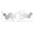 Glass Bubble Cluster Silver Wall Mirror
