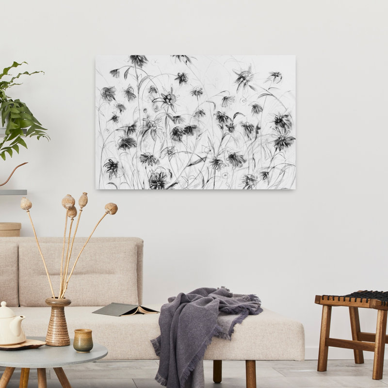 Art abstrait Edelweiss, H 24 po x l 36 po