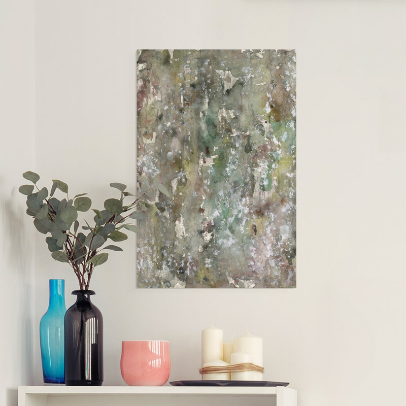 Abstrait écorce I - impression sur toile seulement - non encadré, H 18 po x l 12 po