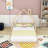 Wood Floor Bed With Headboard And Sturdy Slats-1608861050-1608861048