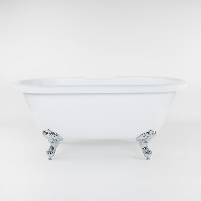 Windsor 60.5'' x 30'' Freestanding Soaking Acrylic Bathtub