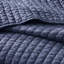 Ensemble de courtepointe réversible bleu marine antimicrobien