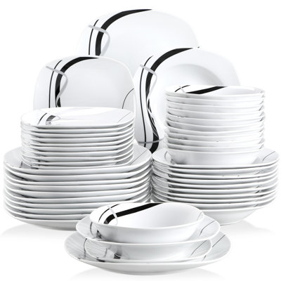 Service de table 48 pièces en céramique - service pour 12