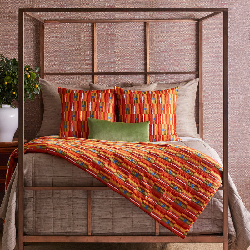The Met x Ann Gish Pluma Throw, Orange