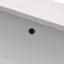 Plateau de meuble-lavabo simple 37 po en blanc avec lavabo