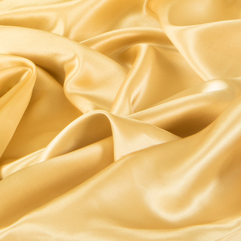 Taie d'oreiller en soie naturelle à fermeture à glissière, Jaune, Taie d'oreiller taille très grand