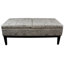 Banc de rangement de 19,5 po de hauteur avec rembourrage doux et double hauteur, l 20,5 po x H H