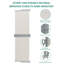 Auvent rétractable 71 po x 236 po à double face - intimité et résistant à l'eau et aux rayons UV, beige-127278469-127278466