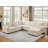 Pull-Out Sofa With Storage Chaise, Upholstered Couch With Console-478435183
