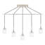 Luminaire suspendu linéaire à 5 lumières pour îlot de cuisine Romona-807847878-806577000