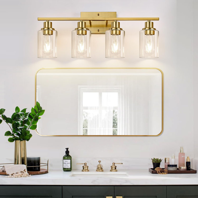 Adamary 4 - Light Dimmable Vanity Light, Gold