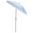 Blanc / rayures bleu clair