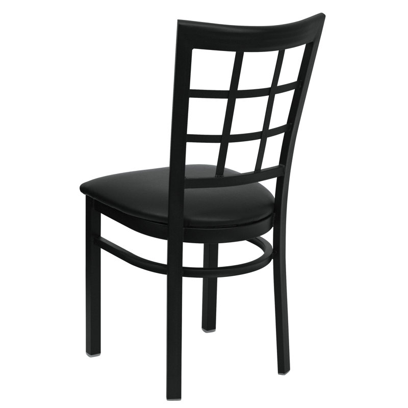 Chaise de restaurant en métal Prompton, Noir