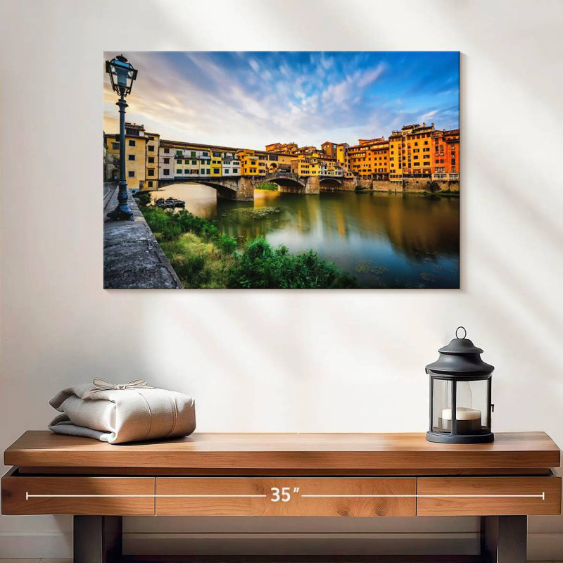 Ponte Vecchio Riverscape, 16" H x 24" W