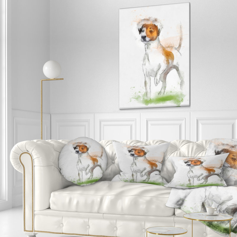 Coussin de herbe pour chien amusant animal