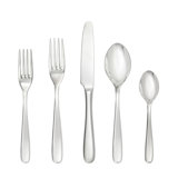 Fortessa Grand City 18/10 Stainless Steel, 40 Piece Flatware Set (Service for 8), Silver