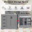Meuble-lavabo moderne 36 "avec lavabo en céramique-713981680