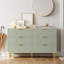 Commode 6 tiroirs pour chambre à coucher, grande commode à tiroirs, rangement pour commode moderne en bois-2133002637