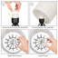 Lampe moderne noire avec base évidée