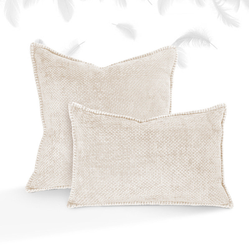 Coussins en chenille Austin Horn Classics, Naturel