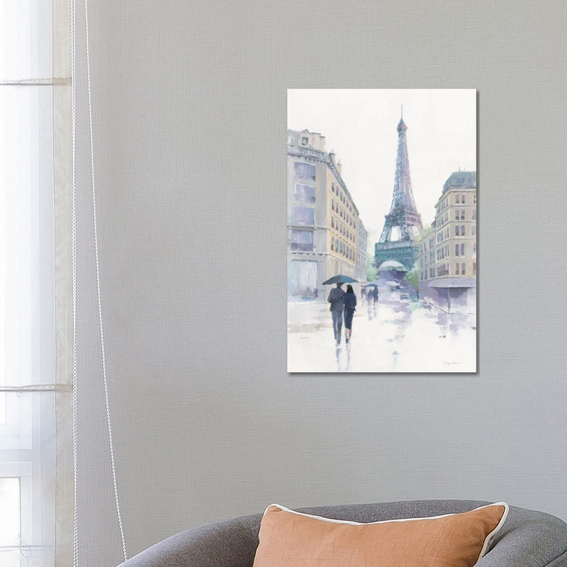Walking In The Rain by Avery Tillmon - Wrapped Canvas Painting, 66.04 cm H x 45.72 cm W x 1.91 cm D