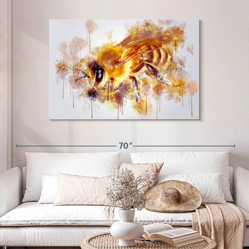 Coloured Honey Bee, H 32 po x l 48 po