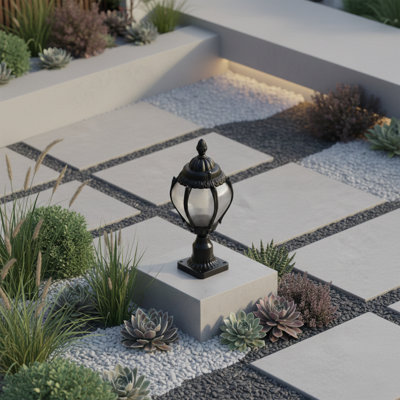 Windsor 1-Light Ornate Garden Pedestal
