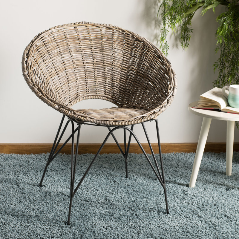 Saxmundham Upholstered Accent Chair, Gray Wash