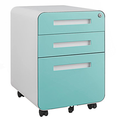 Classeur mobile 3 tiroirs, armoire de rangement sous le bureau, armoire d'entrée