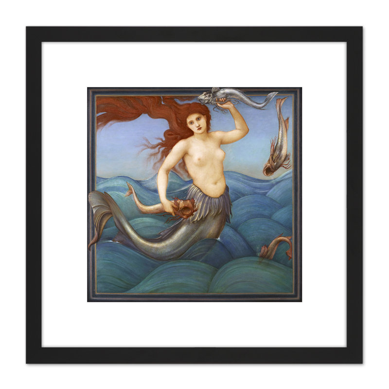 Burne Jones Sea Nymph Mermaid Fish 1 Piece Single Picture Frame Painting