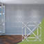 Panneaux muraux décoratifs en acrylique Buxton, moyen, l 15 3/8 po x H 15 3/8 po x T 1/8 po, gris-1724541409-1724541418