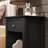  One Drawer End Table/Nightstand Black-694660315