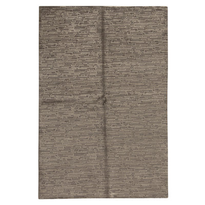Tapis brun clair et muscade de haute qualité noué à la main
