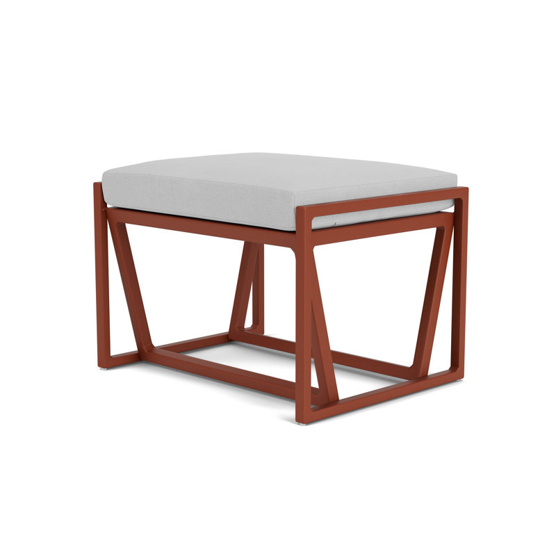 Summit Outdoor Ottoman, Sandberg Dove, Woodland