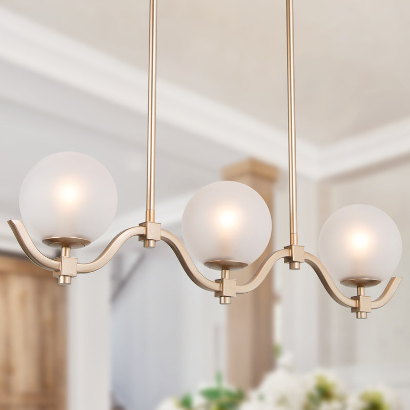 3-Light Linear Kitchen Island Lighting