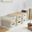 Plastic Storage Bins With Bamboo Lids  Stackable Box Basket Pantry Decorative Containers Cute With Lable For Organizing Desktop Closet Office Cream Of 6 Packs