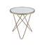 Table de bout avec plateau en verre