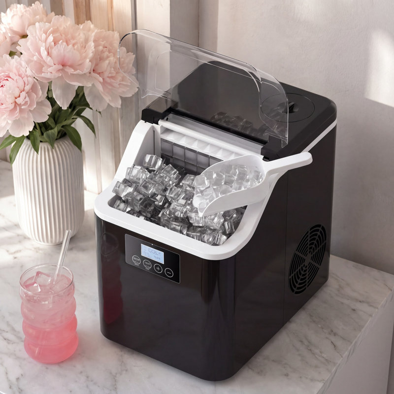 Machine à glaçons carrée de comptoir de 20 kg avec double alimentation en eau